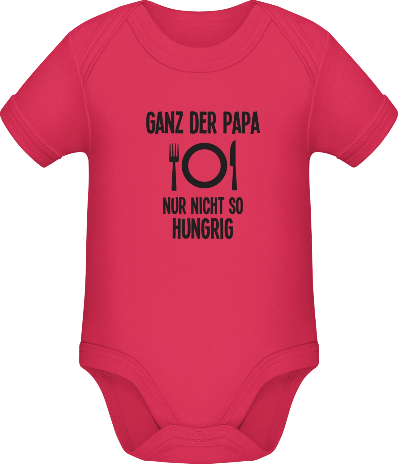 Ganz der Papa, nur nicht so hungrig - Sorbet Sonar SSL organic babybodsuit - Front