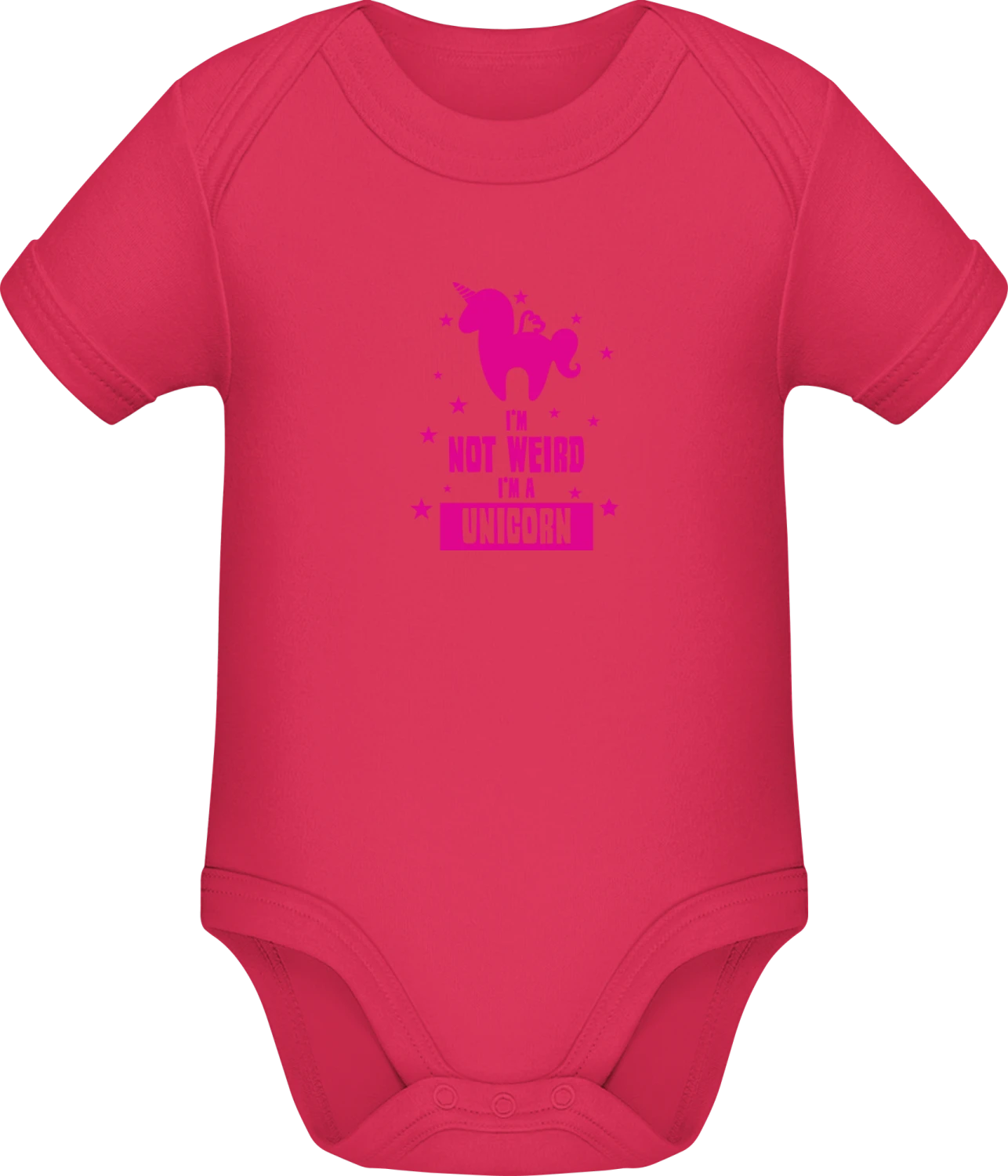 I'm Not Weird - Sorbet Sonar SSL organic babybodsuit - Front