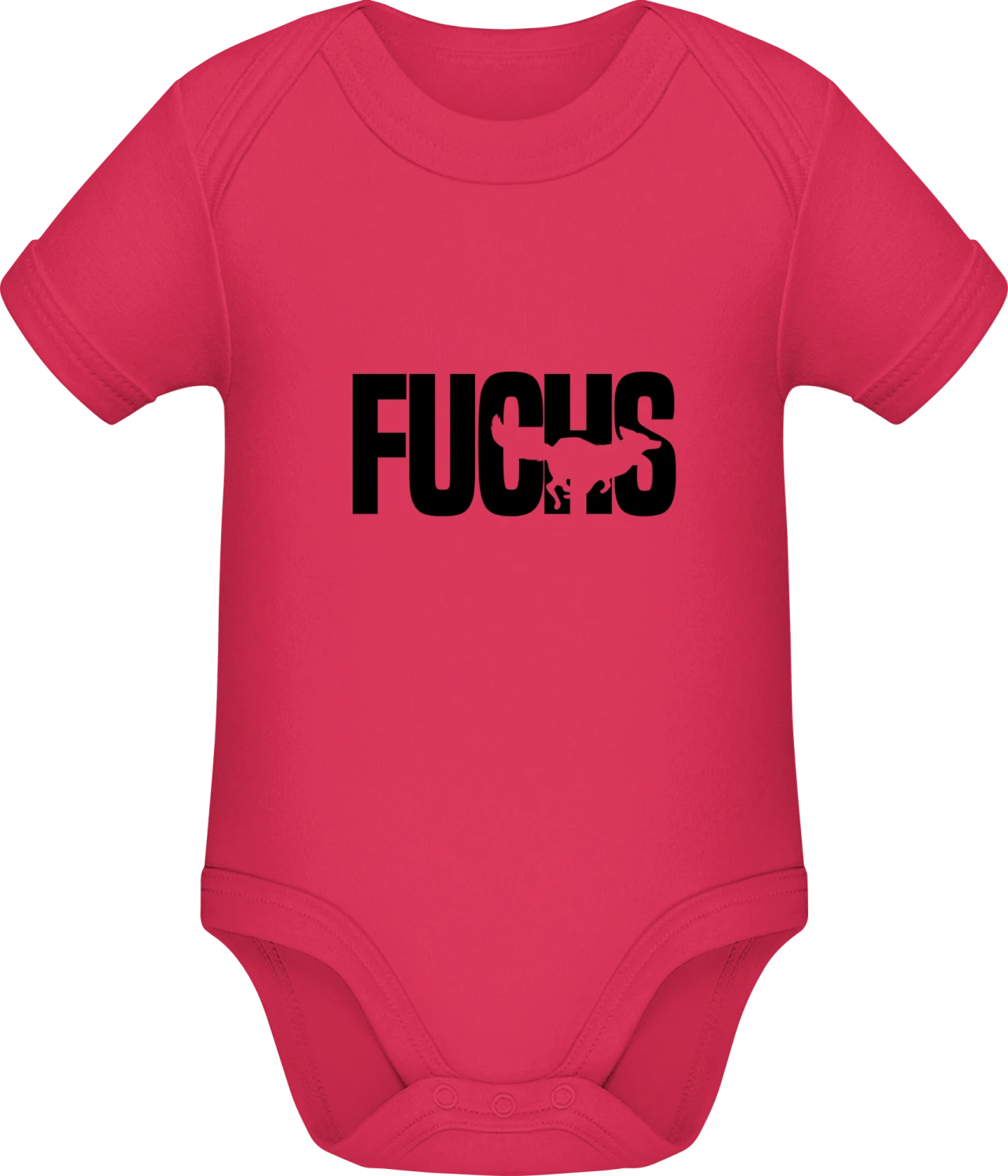 Fuchs Schriftzug - Sorbet Sonar SSL organic babybodsuit - Front