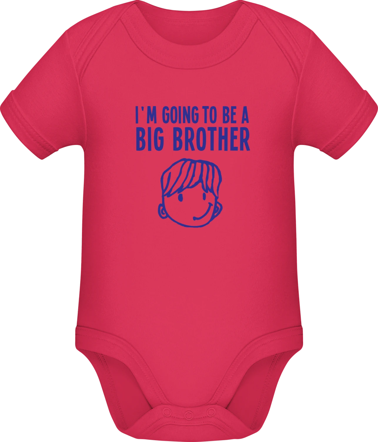 I'm going to be a big brother - Sorbet Sonar SSL organic babybodsuit - Front