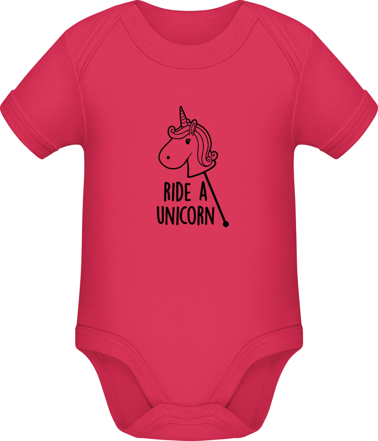 Ride A Unicorn - Sorbet Sonar SSL organic babybodsuit - Front