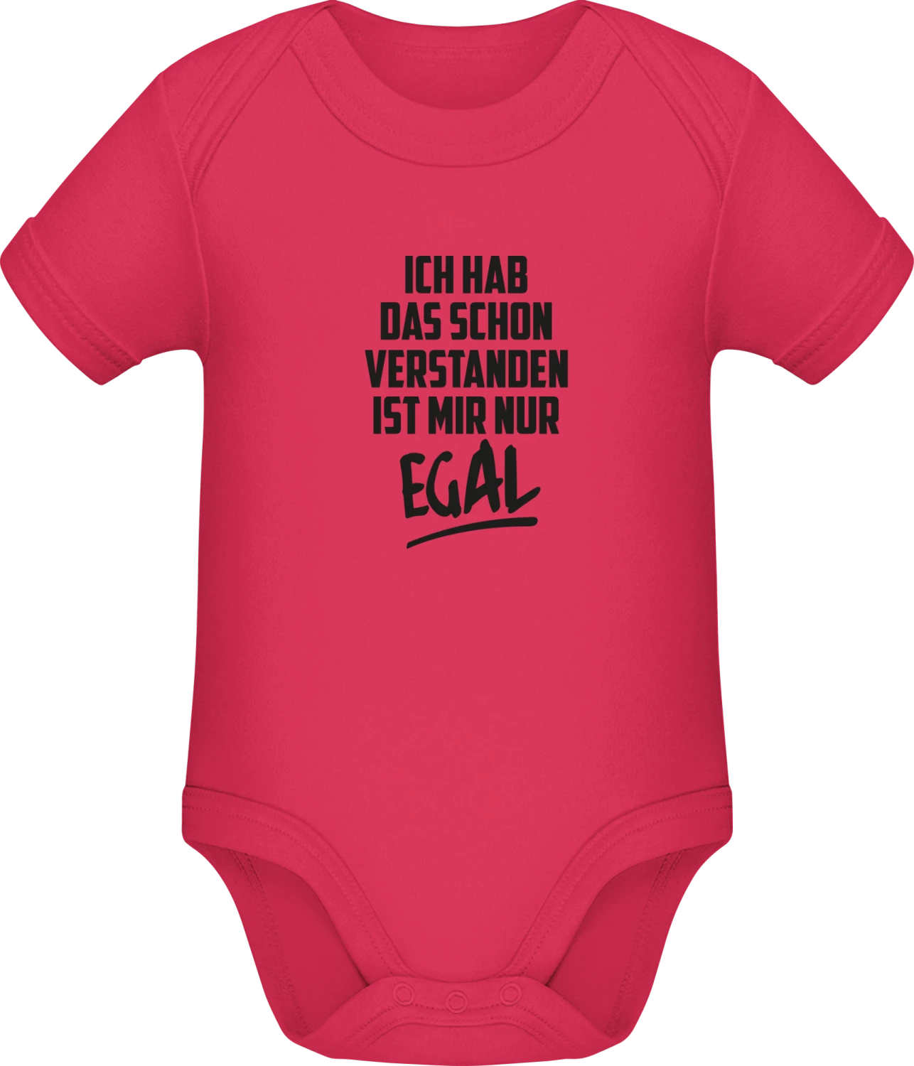 Ich hab das schon verstanden ist mir nur egal - Sorbet Sonar SSL organic babybodsuit - Front