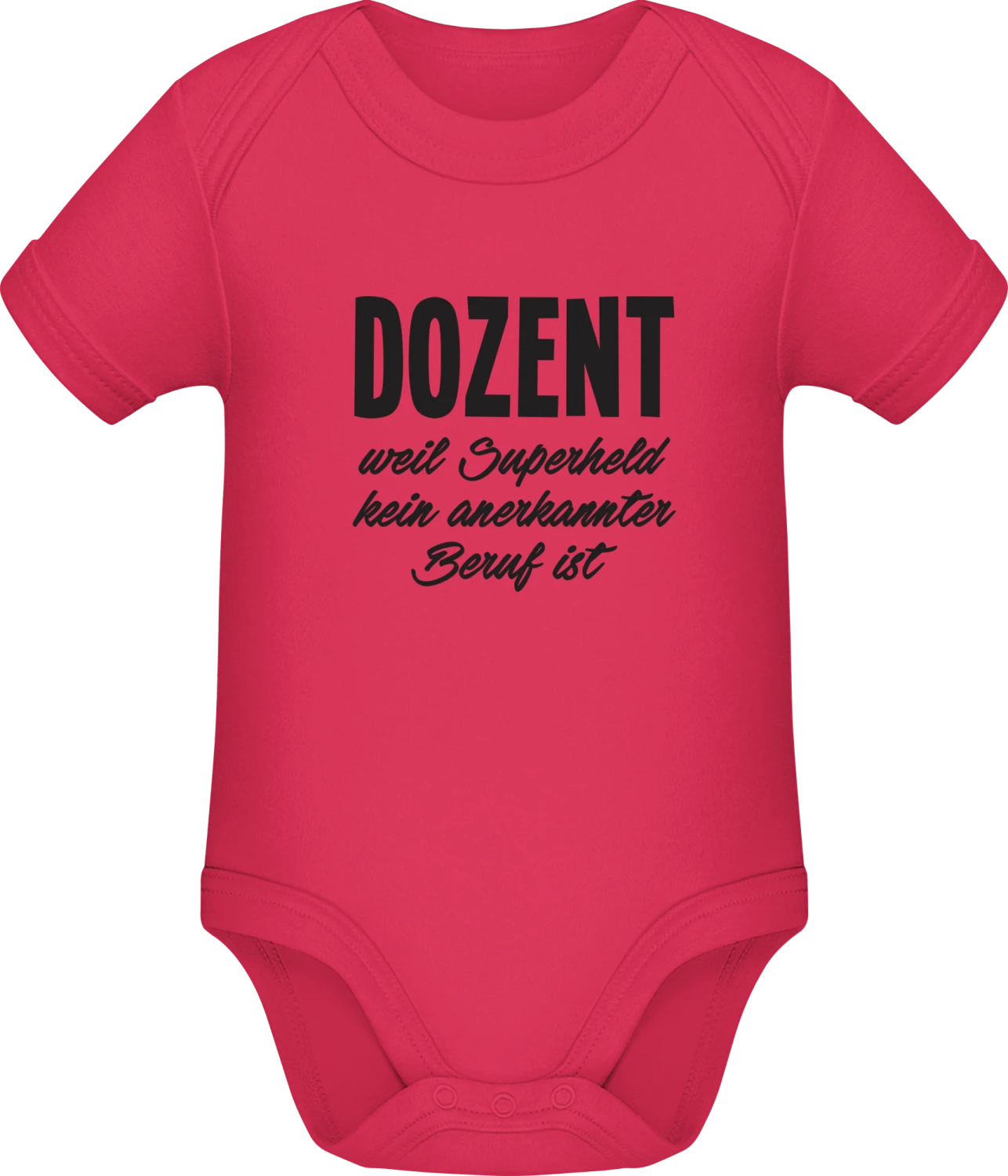 Dozent weil Superheld kein anerkannter Beruf ist - Sorbet Sonar SSL organic babybodsuit - Front