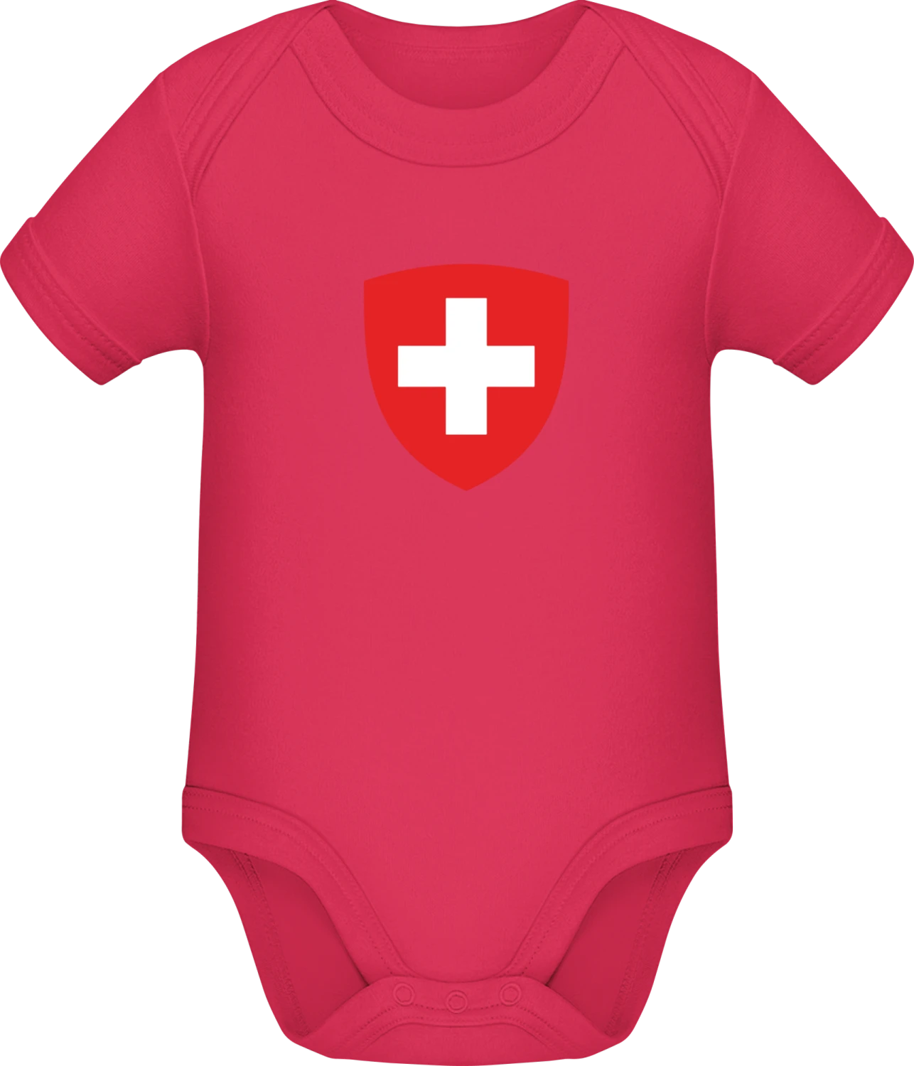 Switzerland Coat of Arms - Sorbet Sonar SSL organic babybodsuit - Front