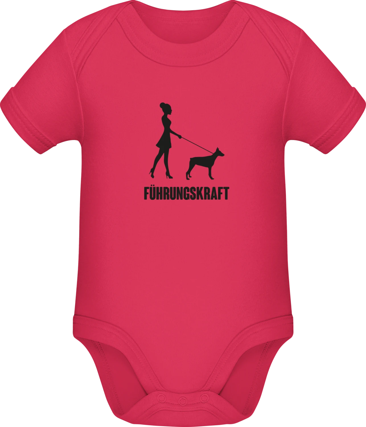 Führungskraft Frau mit Huhnd - Sorbet Sonar SSL organic babybodsuit - Front