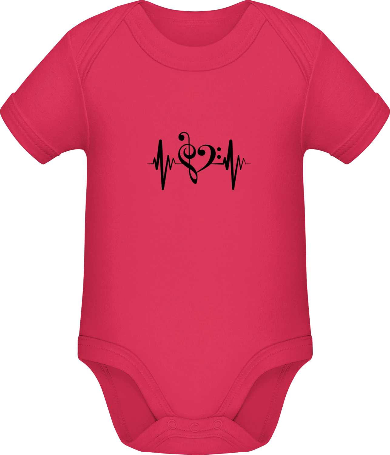 Music Pulse - Sorbet Sonar SSL organic babybodsuit - Front