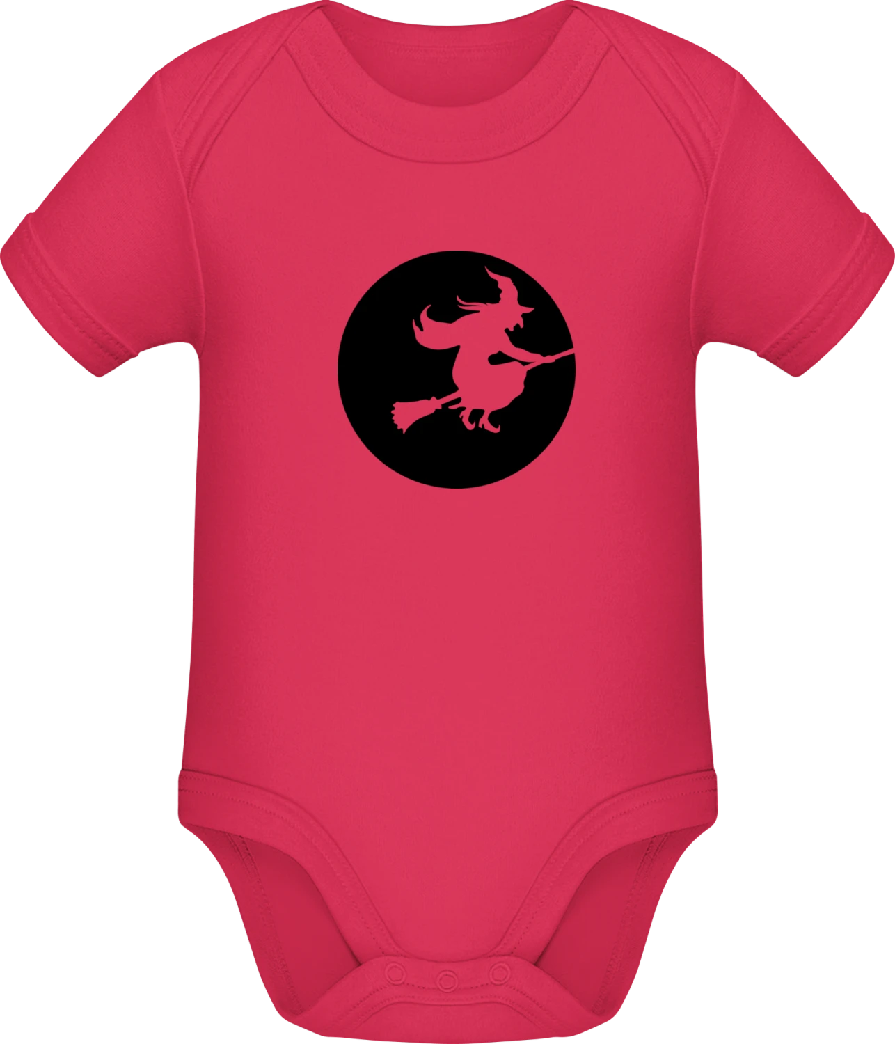 Witch Moon Silhouette - Sorbet Sonar SSL organic babybodsuit - Front