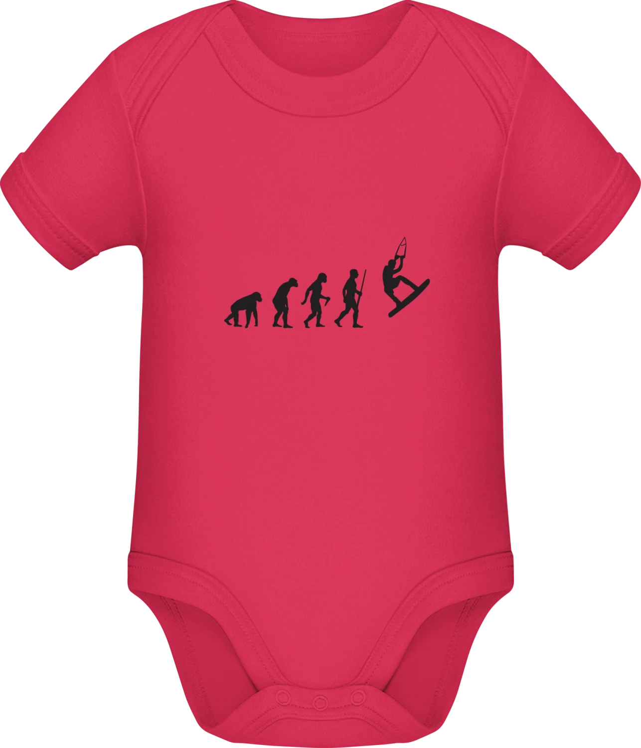 Wakeboarder Evolution - Sorbet Sonar SSL organic babybodsuit - Front