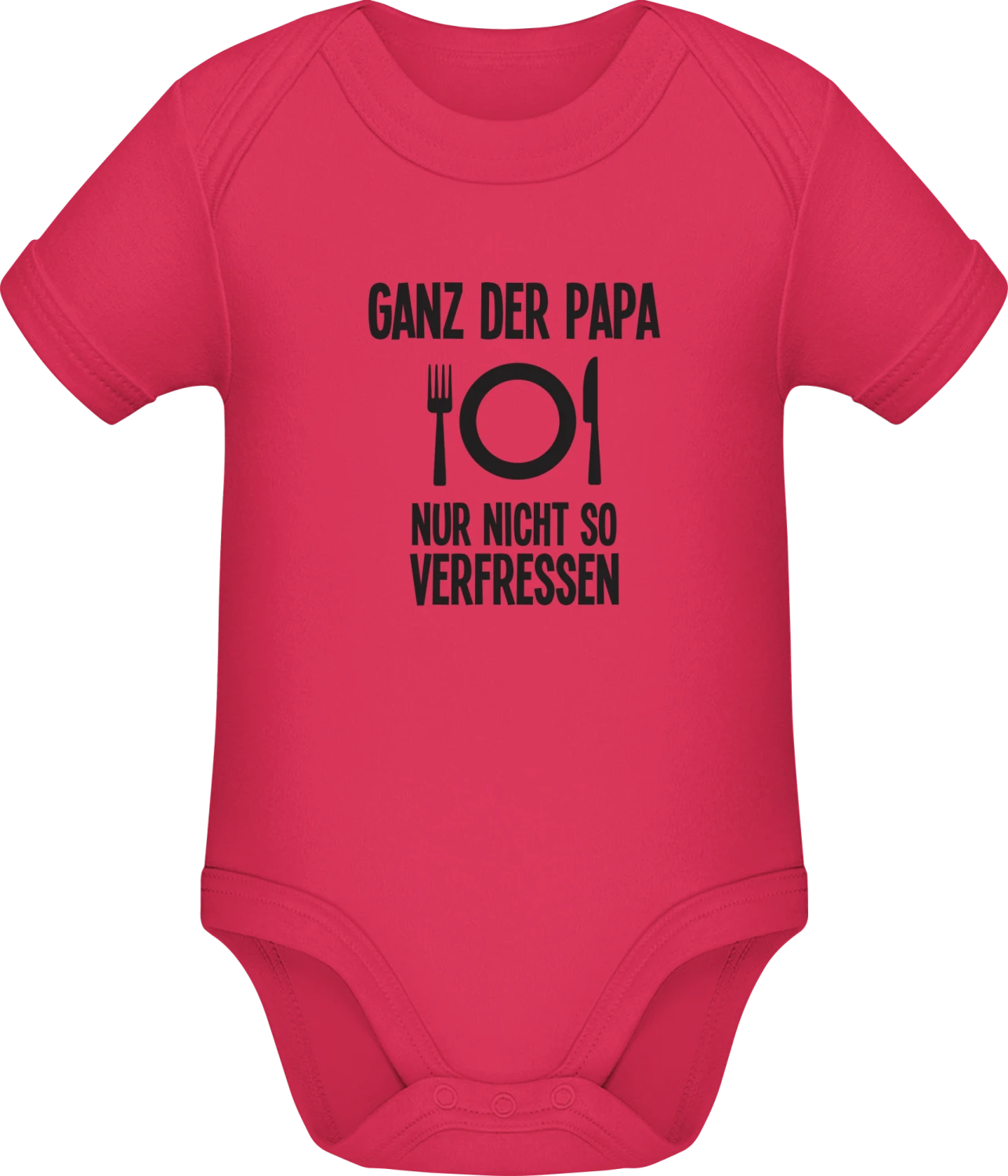 Ganz der Papa, nur nicht so verfressen - Sorbet Sonar SSL organic babybodsuit - Front