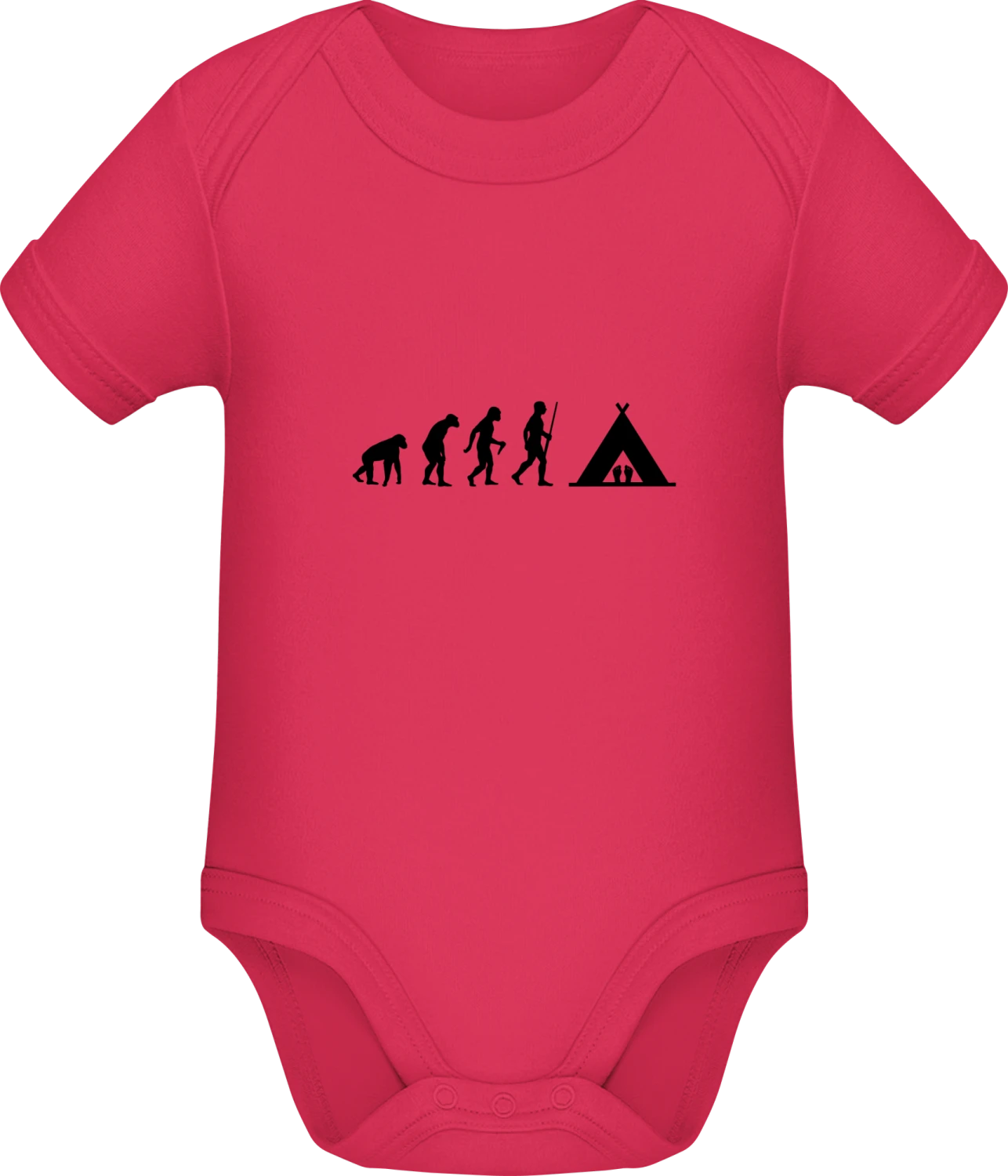 Evolution Of Camping - Sorbet Sonar SSL organic babybodsuit - Front