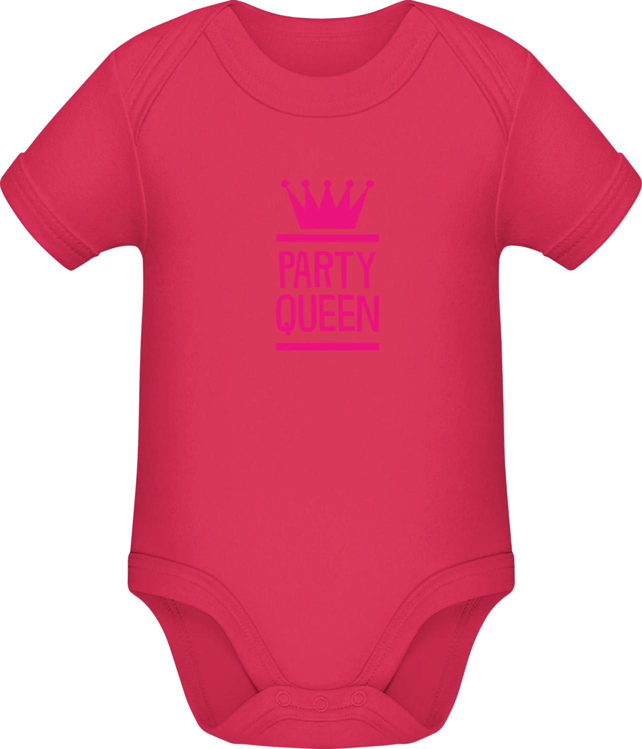 Party Queen - Sorbet Sonar SSL organic babybodsuit - Front