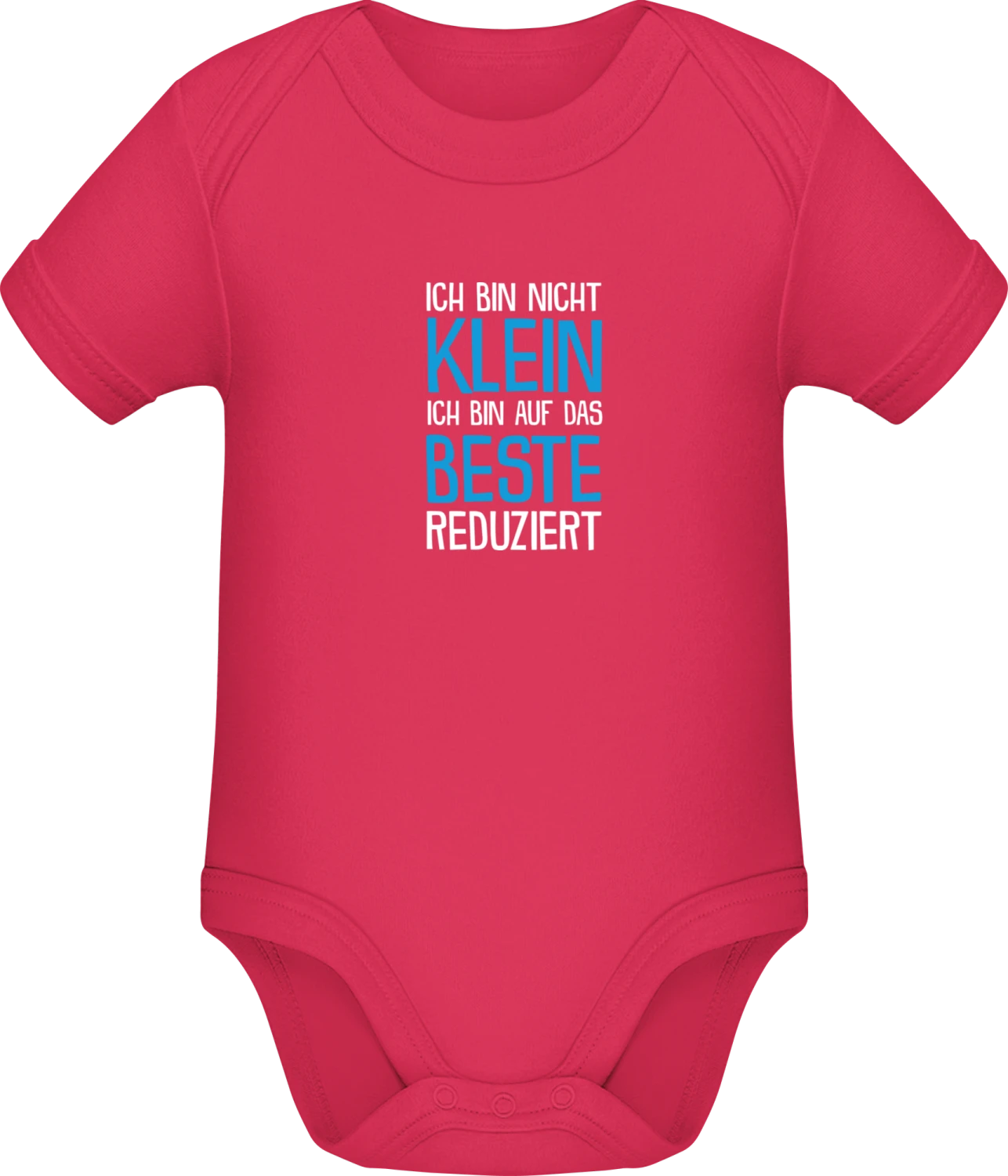 Ich bin nicht klein, ich bin auf das Beste reduziert - Sorbet Sonar SSL organic babybodsuit - Front