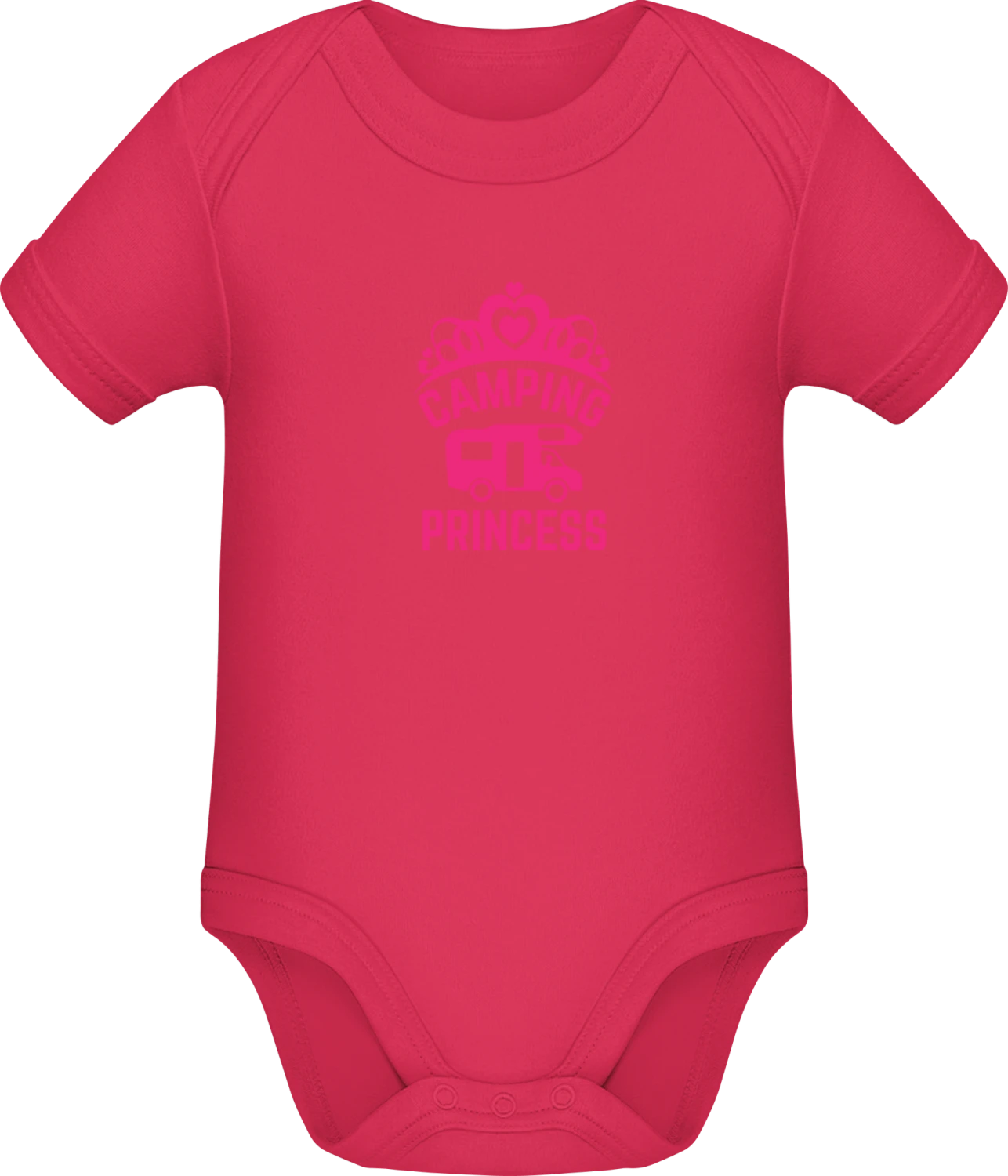 Camping Princess - Sorbet Sonar SSL organic babybodsuit - Front