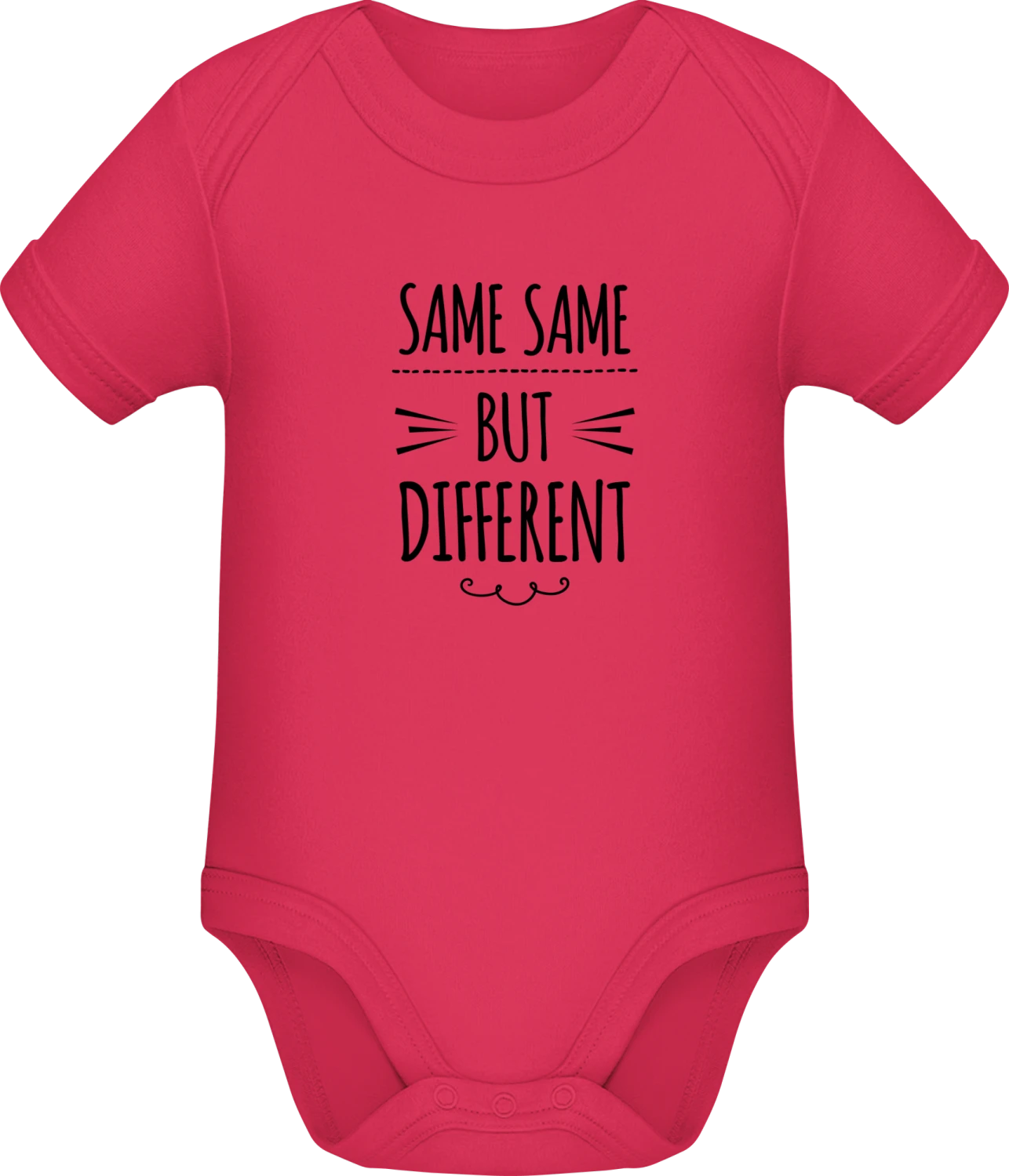 Same Same But Different - Sorbet Sonar SSL organic babybodsuit - Front