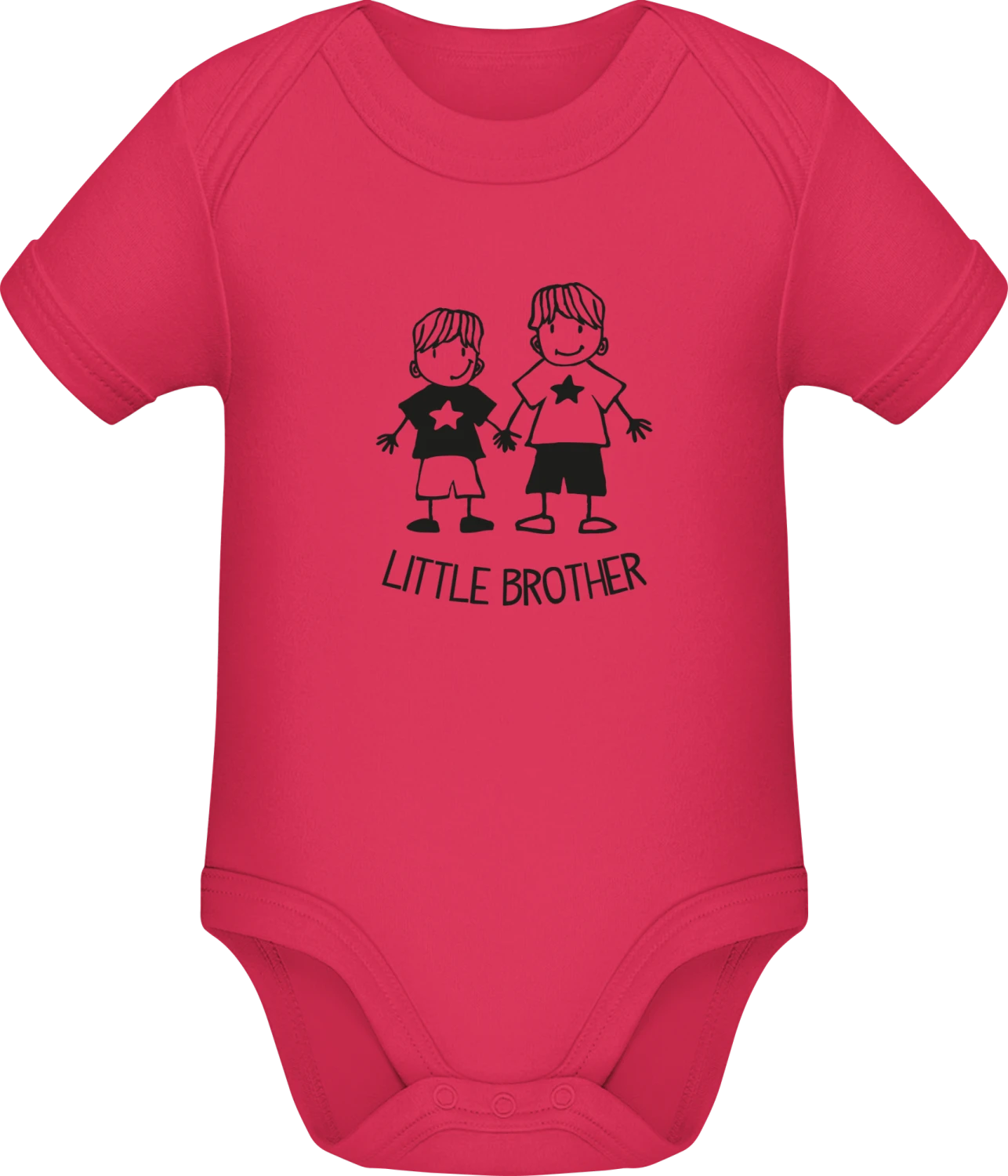 Little Brother Comic - Sorbet Sonar SSL organic babybodsuit - Front