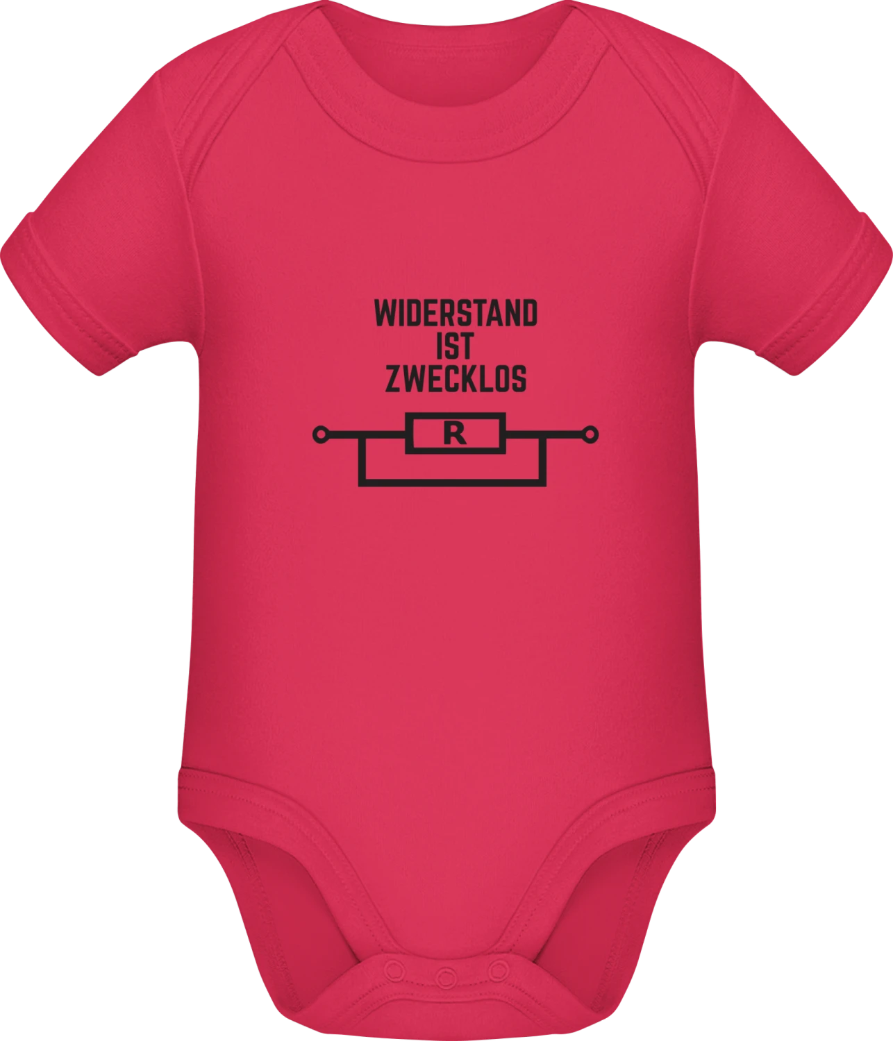 Widerstand ist zwecklos Fun - Sorbet Sonar SSL organic babybodsuit - Front