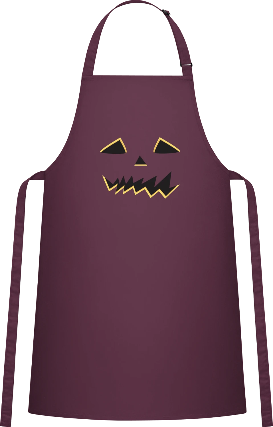 Pumpkin Halloween Costume - Aubergine Cotton Bib Apron - Front