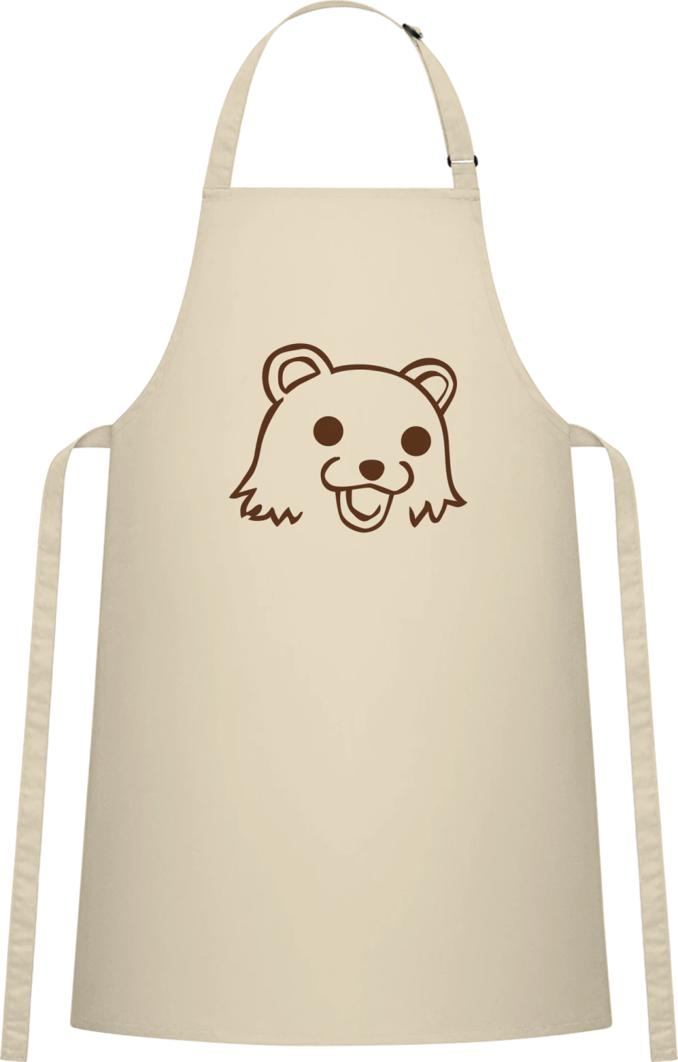 Pedobear Meme - Natural Cotton Bib Apron - Front