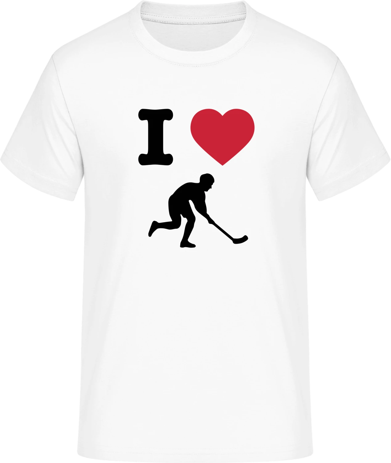 I Love Hockey - Front_Weiß