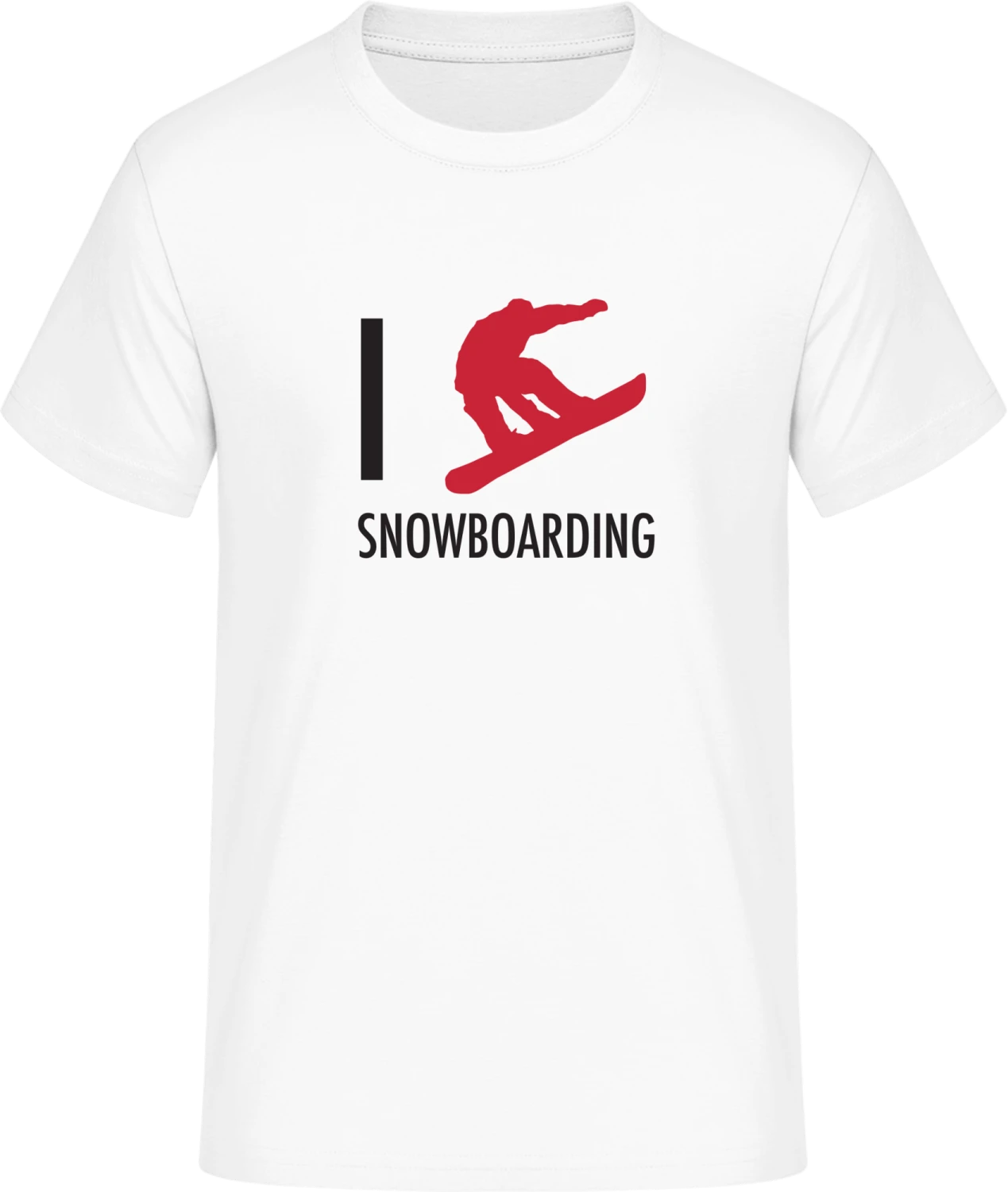 I Heart Snowboarding - Front_Weiß