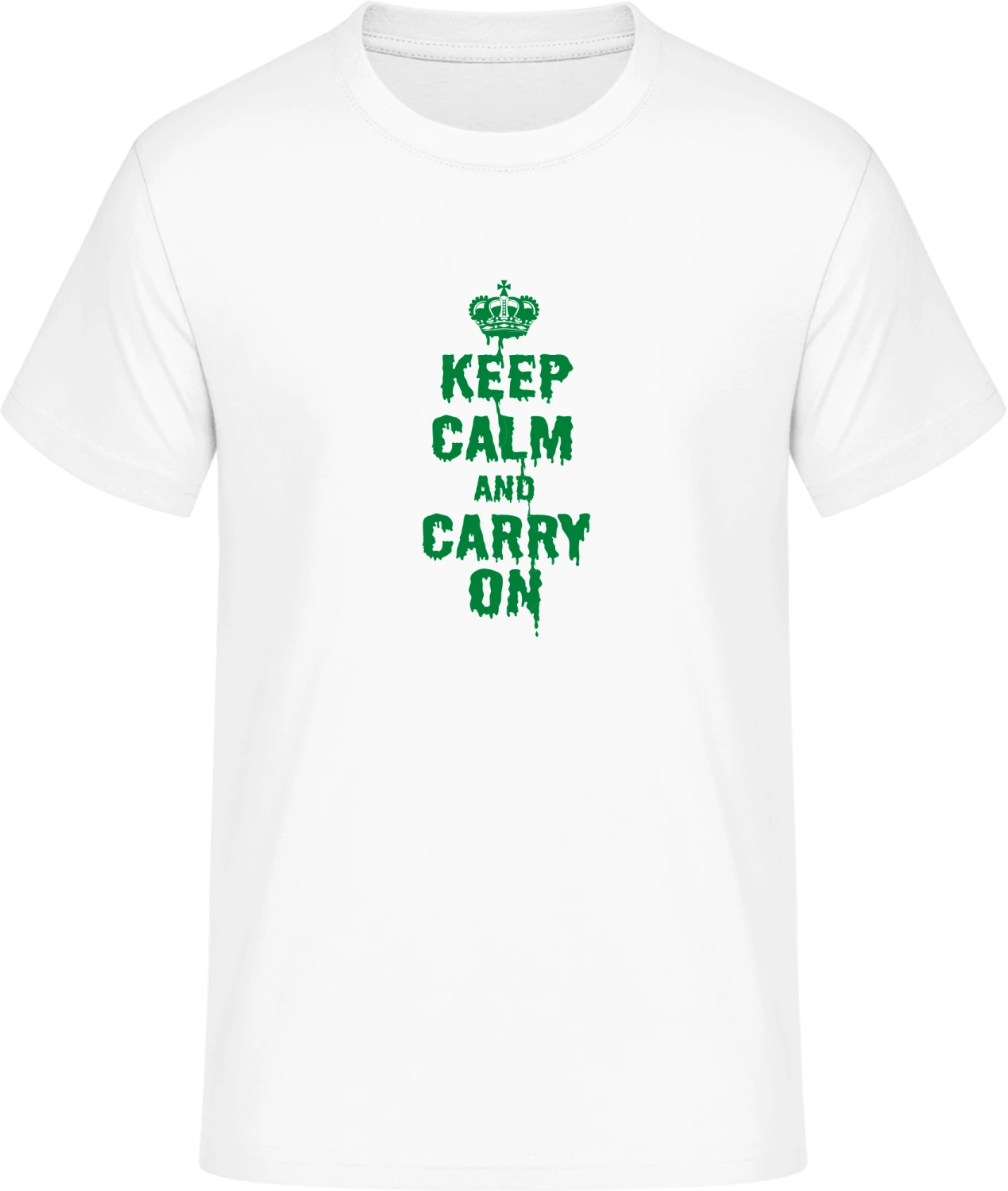 Keep Calm Carry On - Front_Weiß