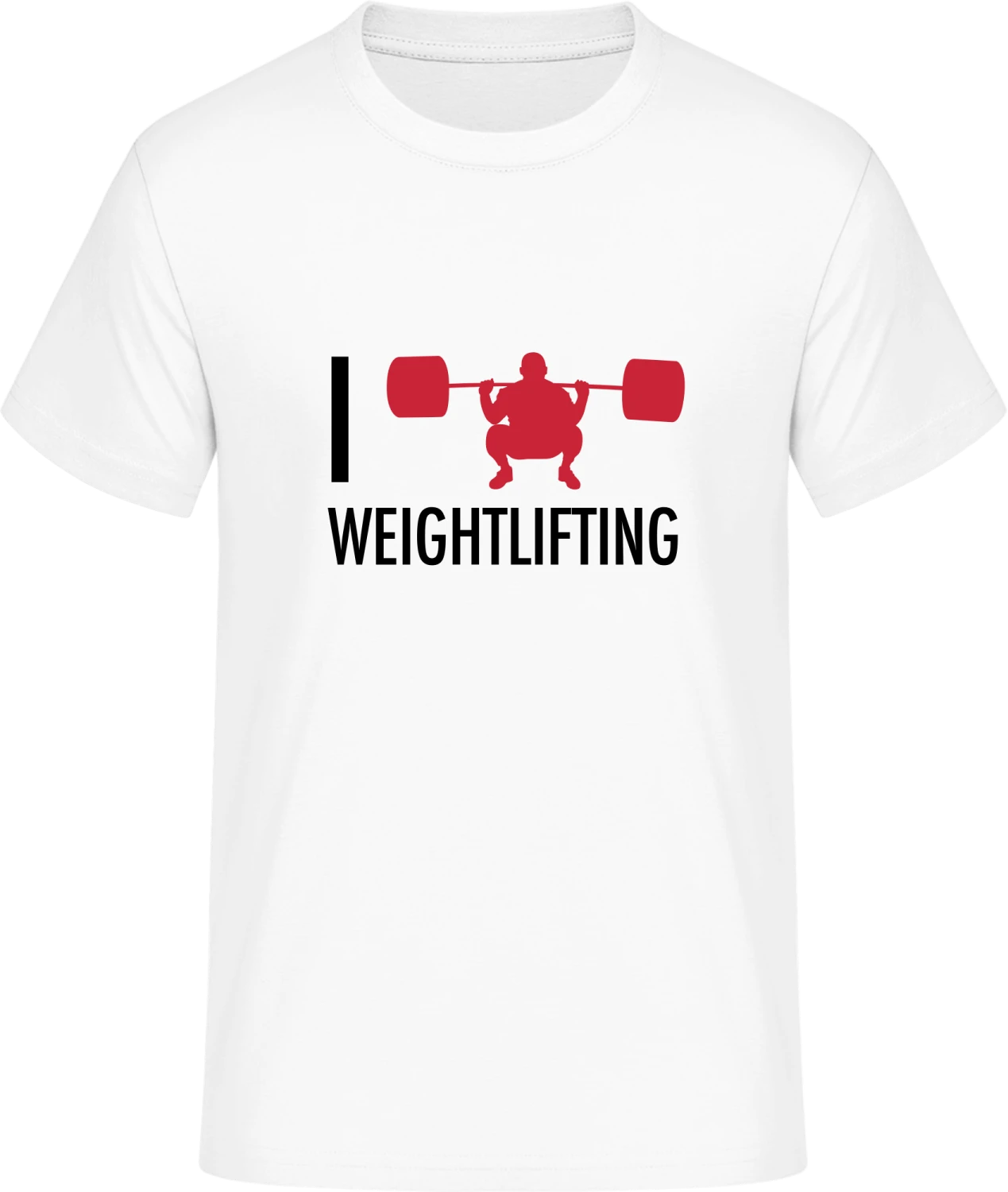 I Love Weightlifting - Front_Weiß