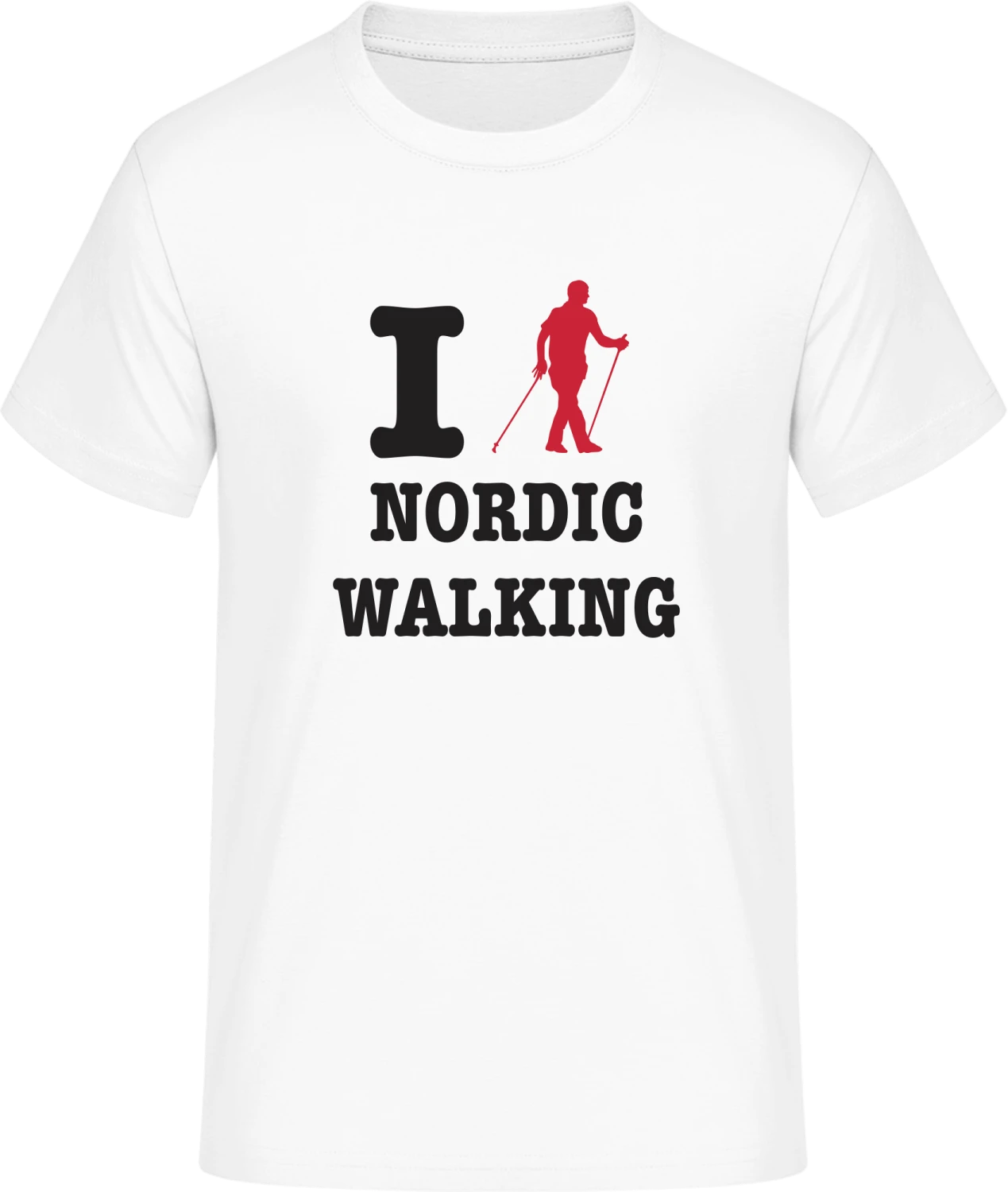 I Love Nordic Walking - Front_Weiß