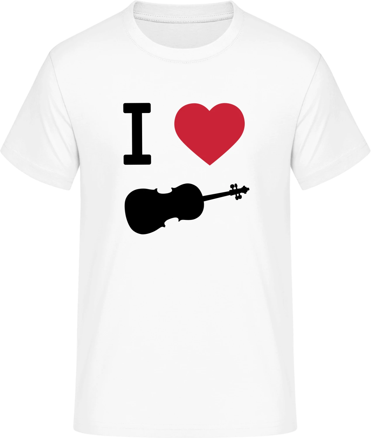 I Heart Violin - Front_Weiß