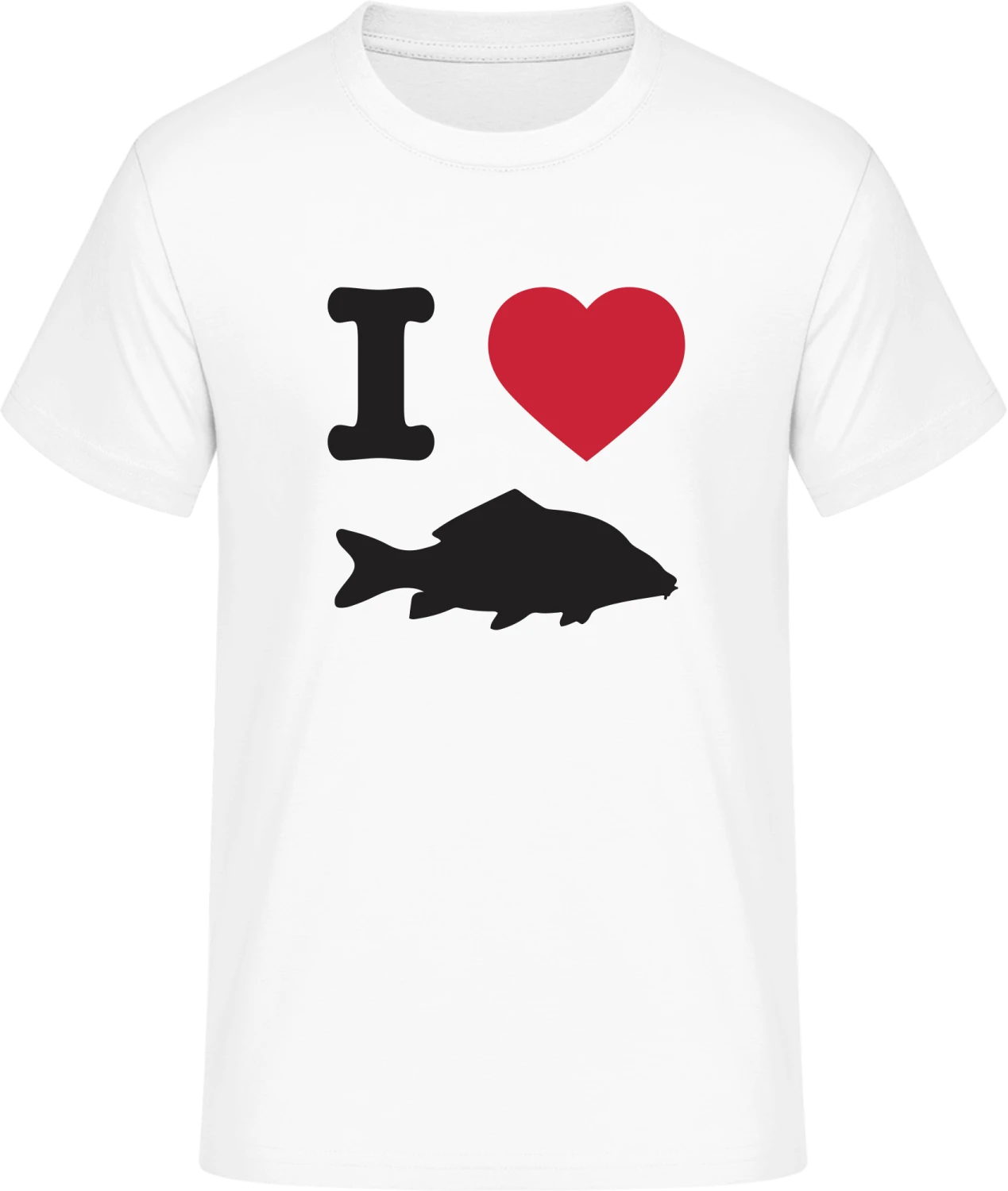 I Love Carp Fishing - Front_Weiß