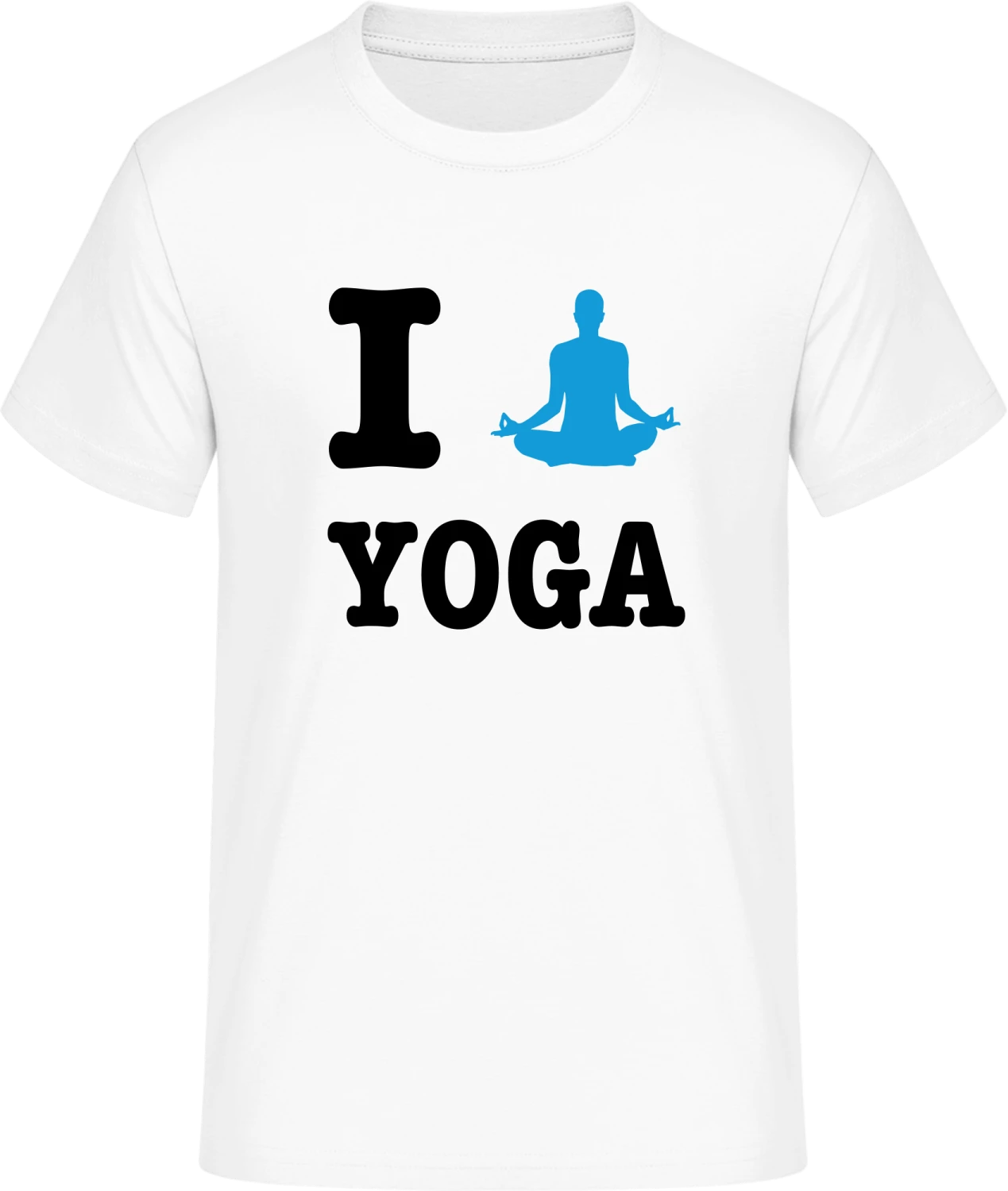 I Love Yoga - Front_Weiß