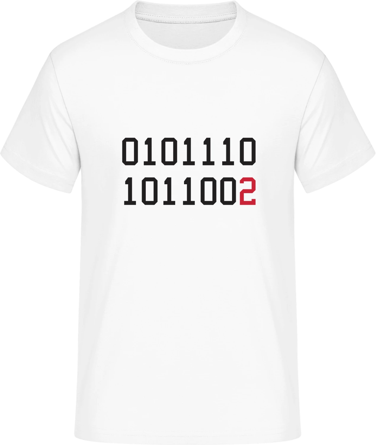 Binary Code Think Different - Front_Weiß