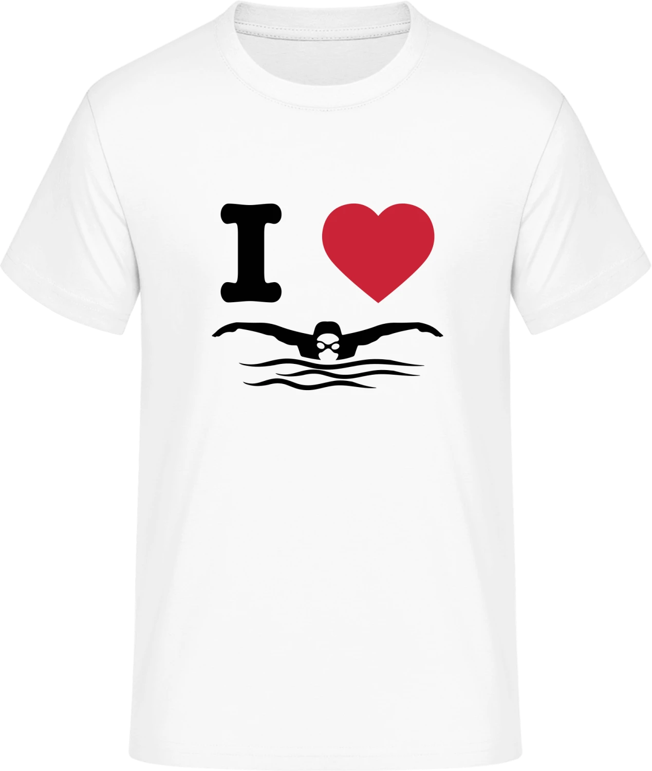 I Love To Swim - Front_Weiß