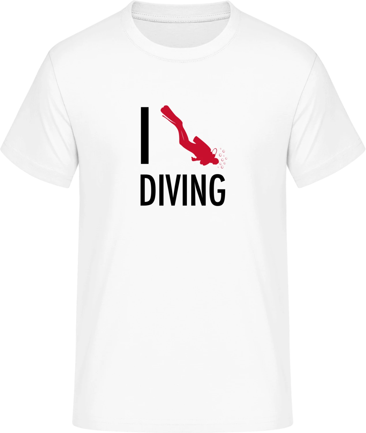 I Love Diving - Front_Weiß