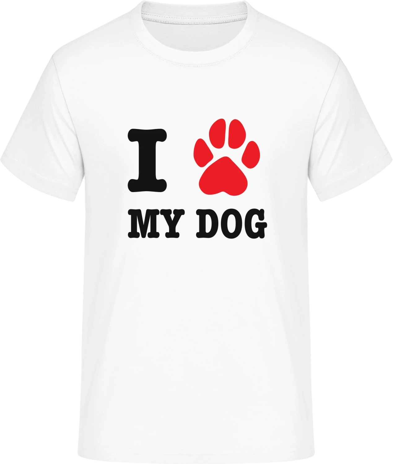 I Heart My Dog - Front_Weiß