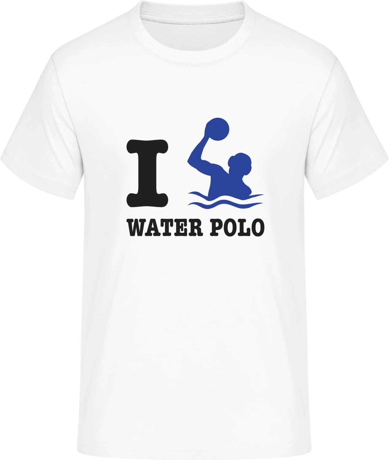 I Love Water Polo - Front_Weiß