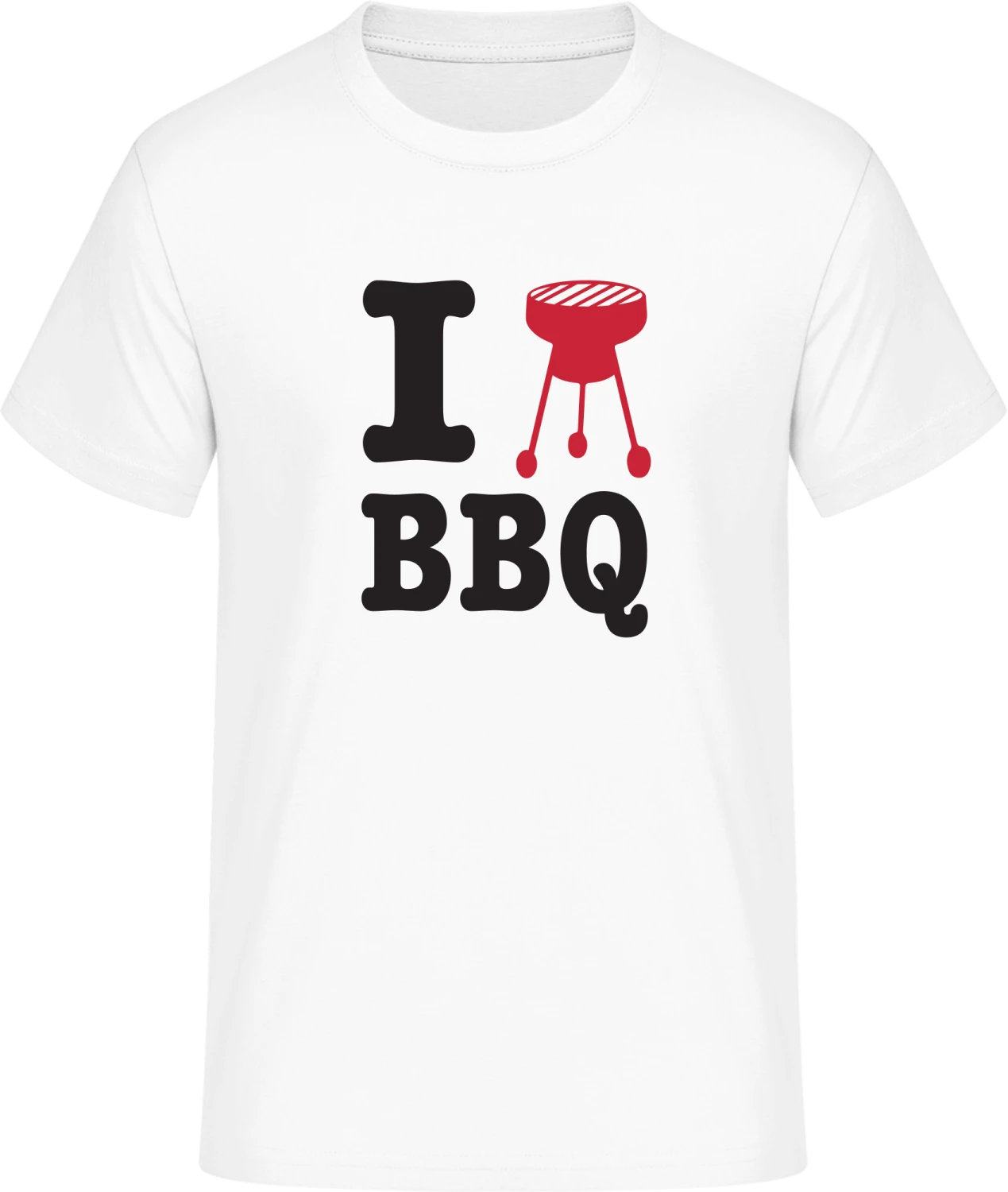 I Heart BBQ - Front_Weiß