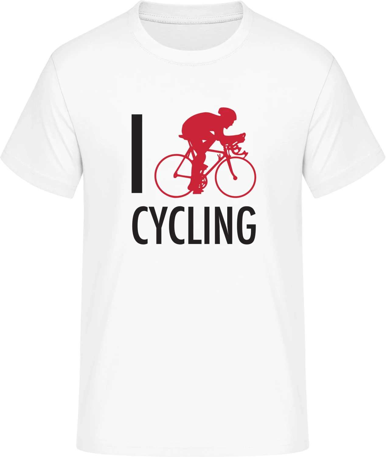 I Love Cycling - Front_Weiß