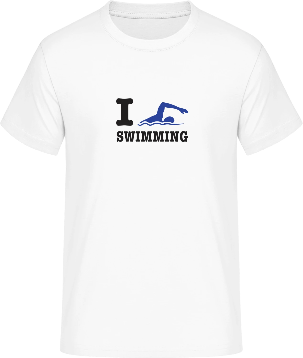 I Love Swimming - Front_Weiß