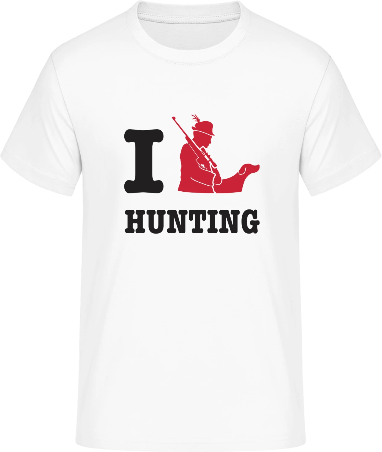 I Love Hunting - Front_Weiß