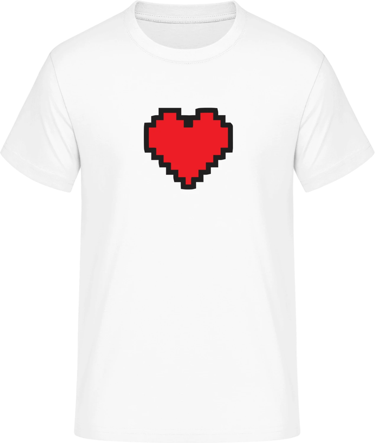 Big Pixel Heart - Front_Weiß