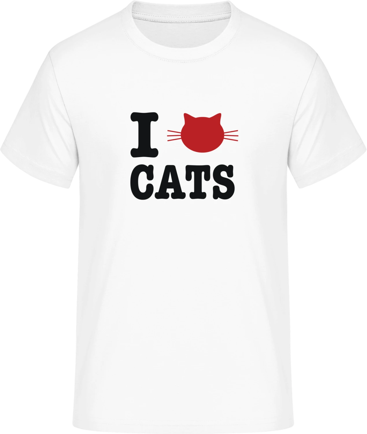 I Love Cats - Front_Weiß