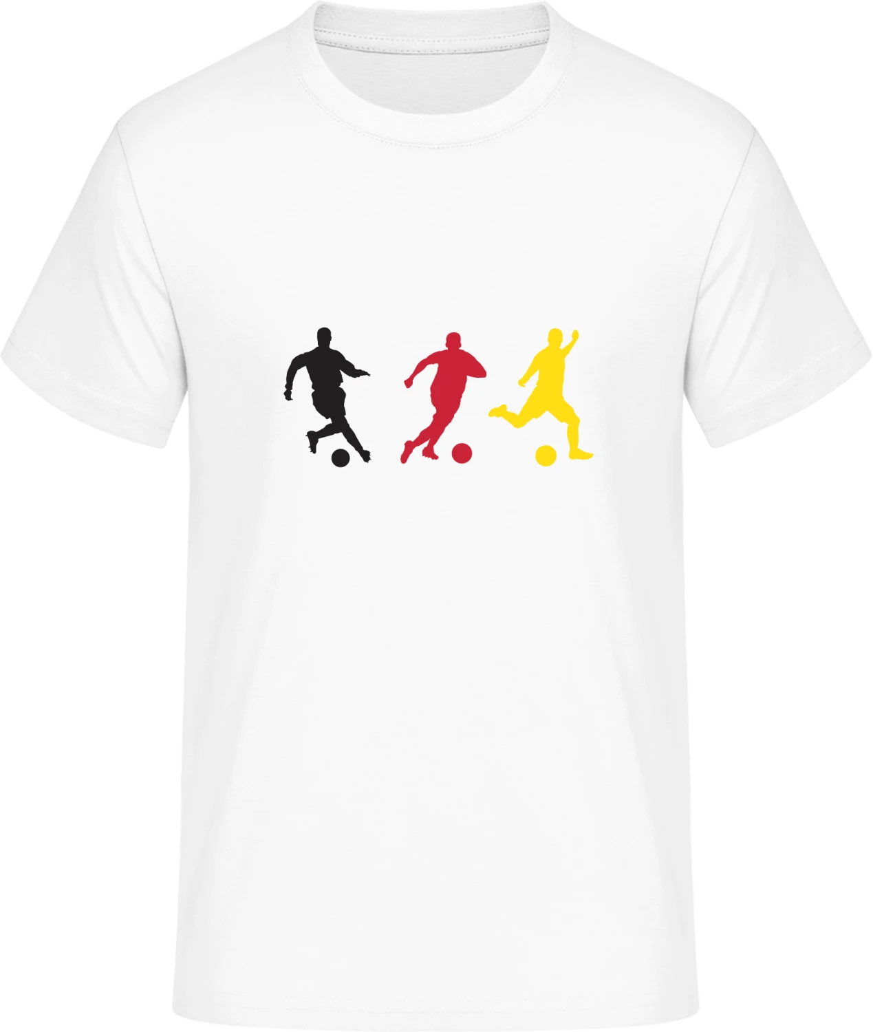 German Soccer Silhouettes - Front_Weiß