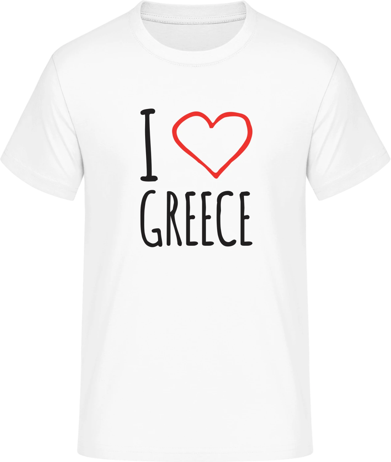 I Love greece - Front_Weiß