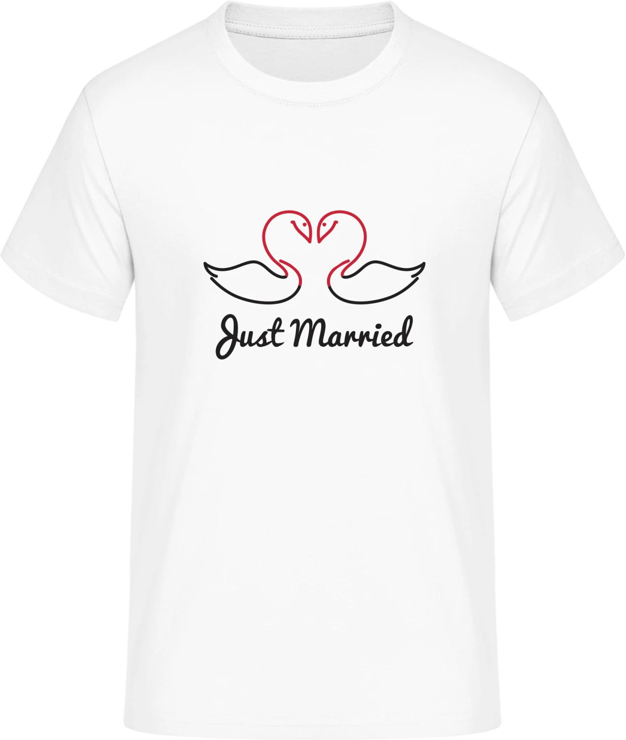 Just Married Swans - Front_Weiß