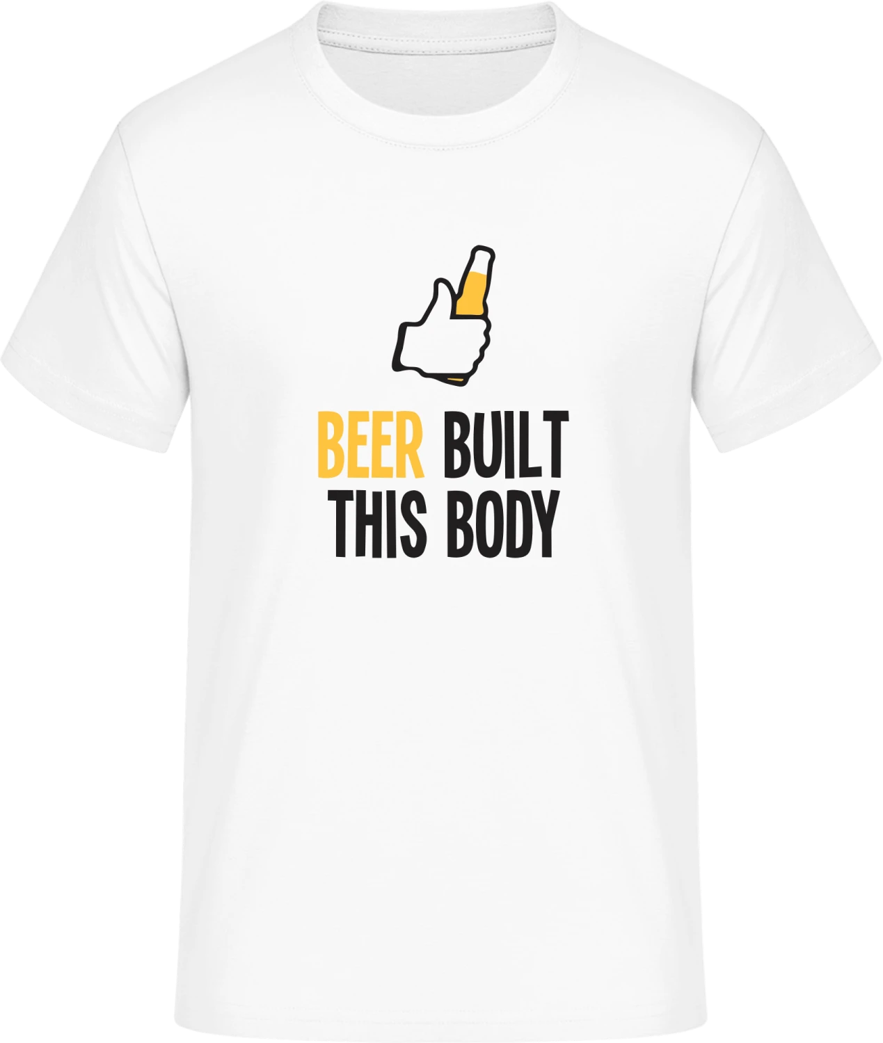 Beer Built This Body - Front_Weiß