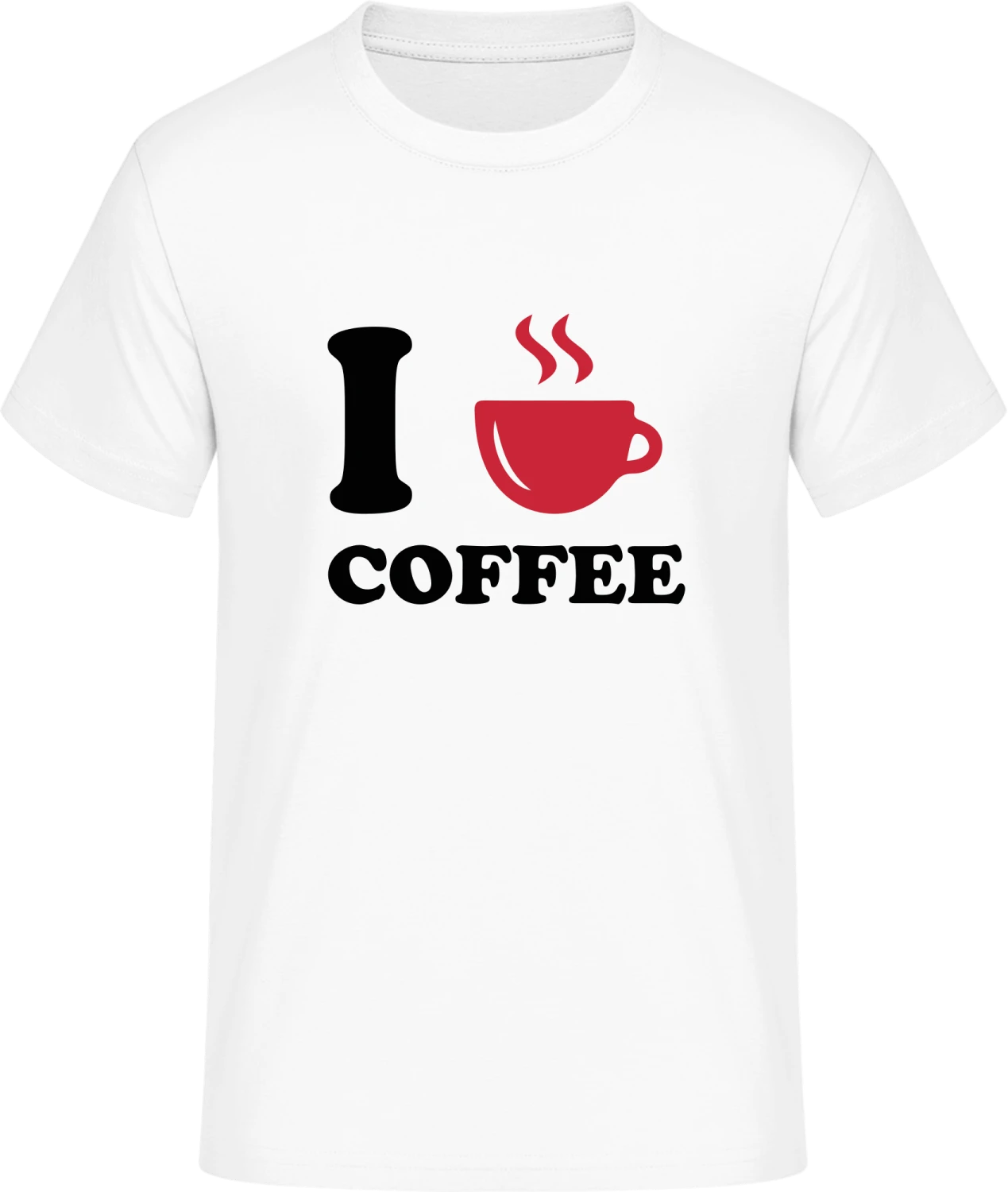 I Love Coffee - Front_Weiß