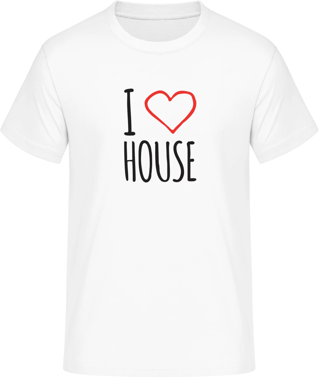 I Love House - Front_Weiß