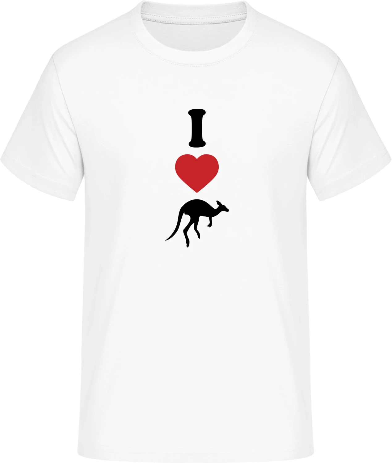 I Love Kangaroos - Front_Weiß