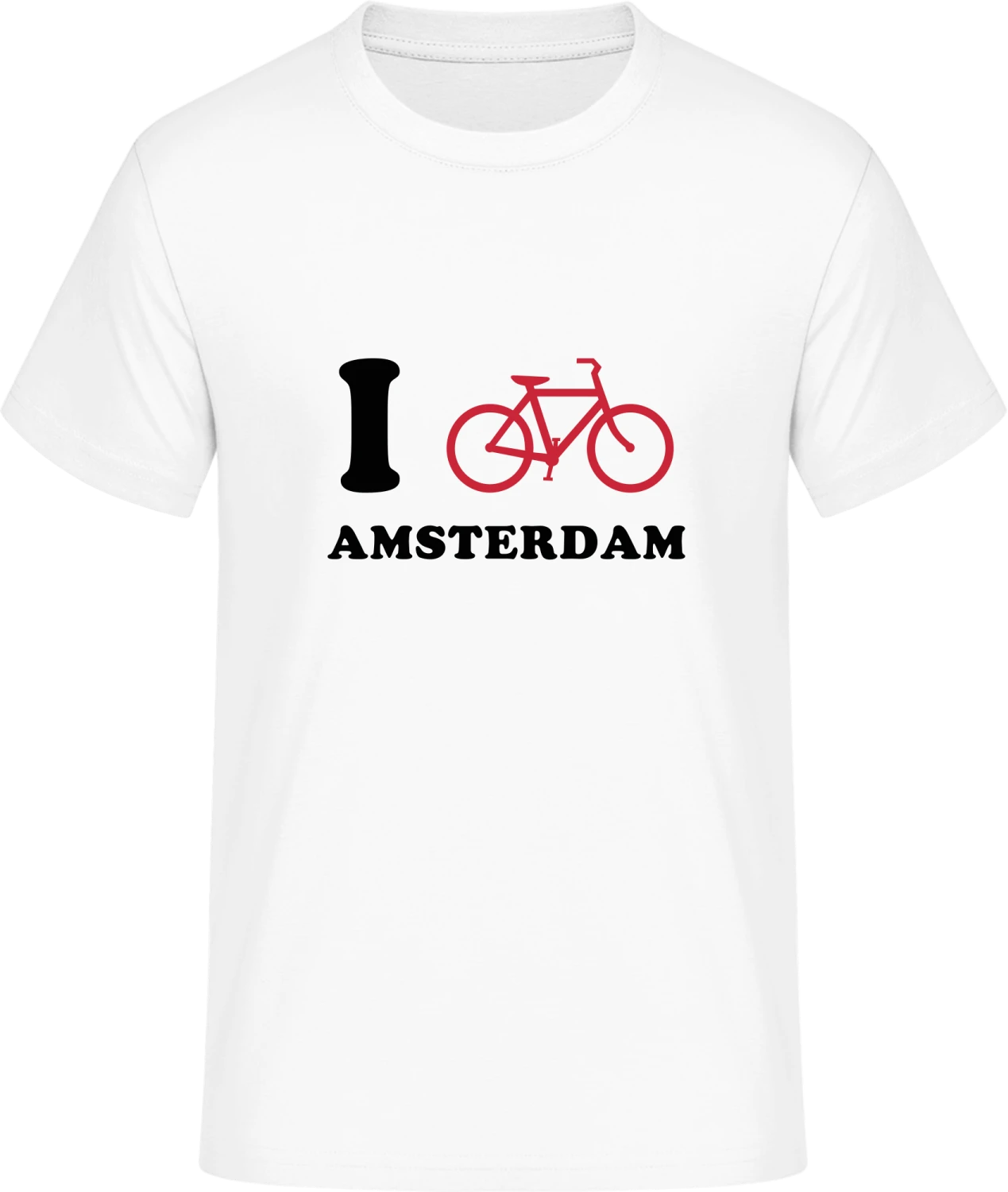 I Love Amsterdam Bicycle - Front_Weiß