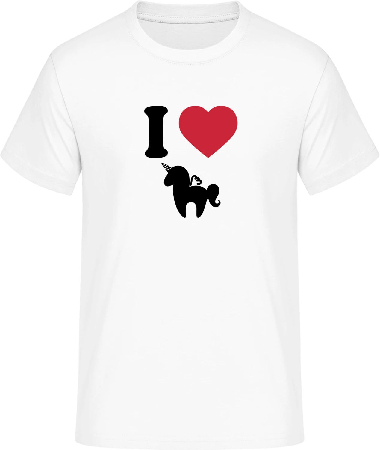 I Love Unicorns - Front_Weiß